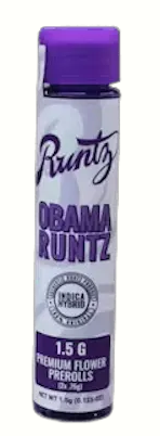 Photograph of product: RUNTZ | PRE-ROLLS | OBAMA RUNTZ | 2PK