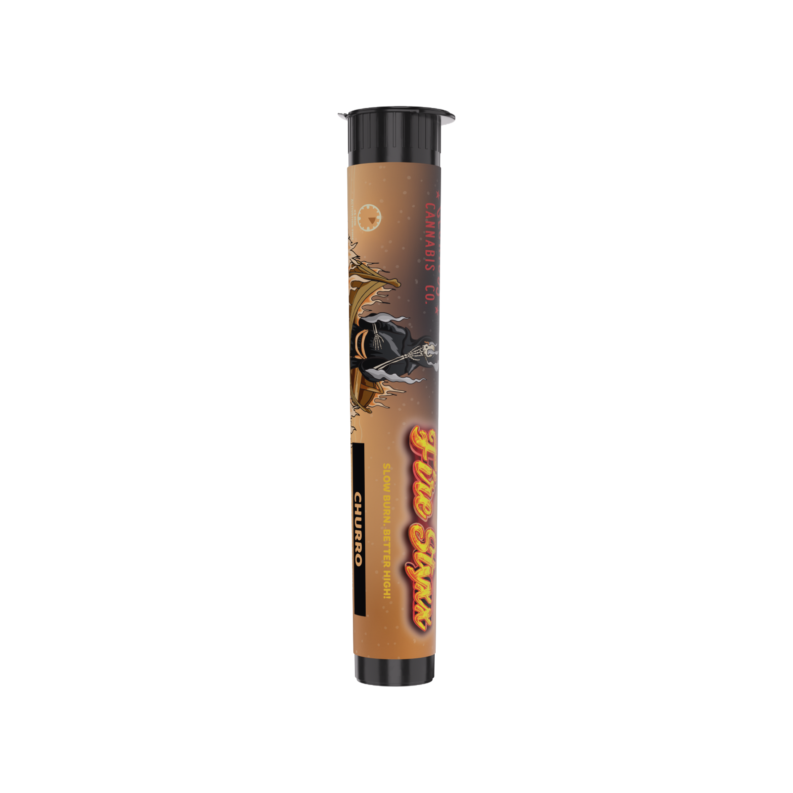 Photograph of product: GLORIOUS | FIRE STYXX | CHURRO | HYBRID | INFUSED PRE-ROLL | 1G | REC
