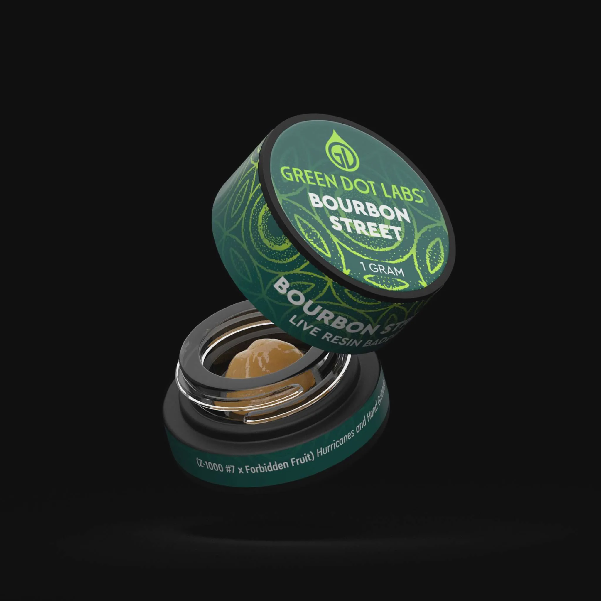 Photograph of product: Green Dot | Black Label Live Badder | I-95 x F.A.F.O 1g
