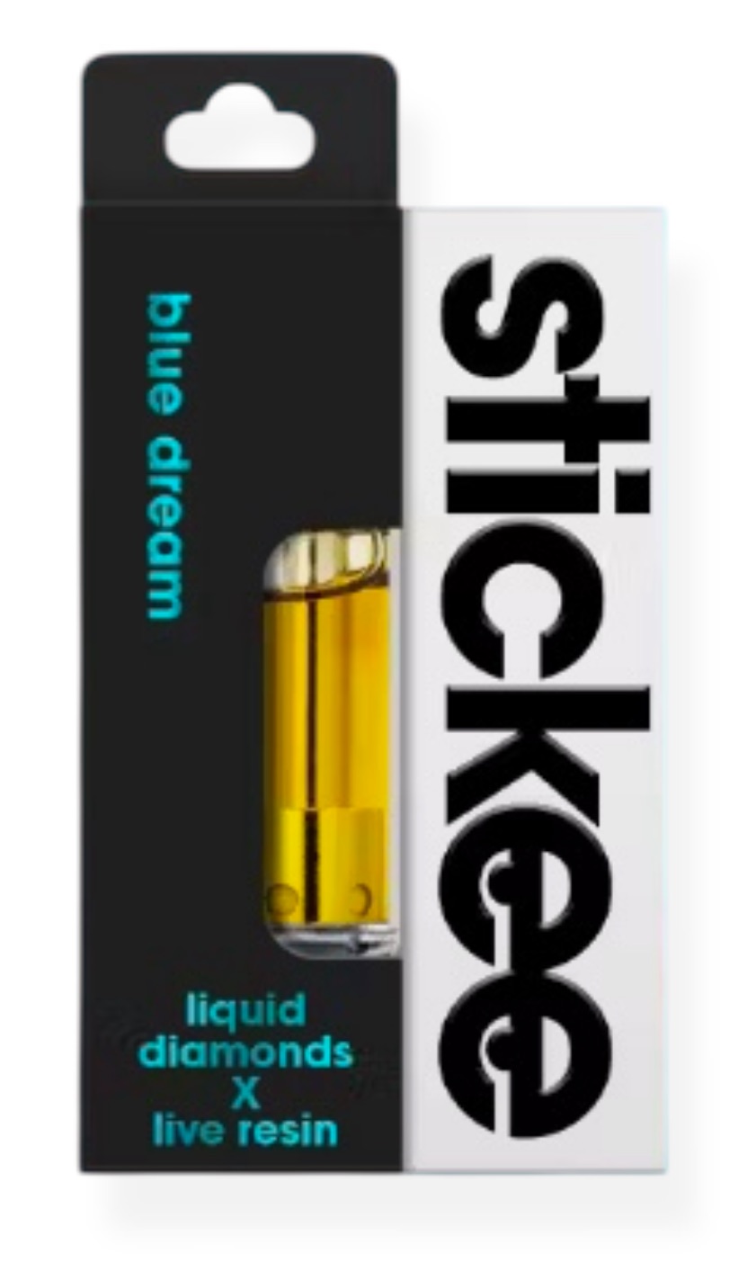 Photograph of product: Stickee Blue Dream Live Resin x Liquid Diamonds Cartridge Rec