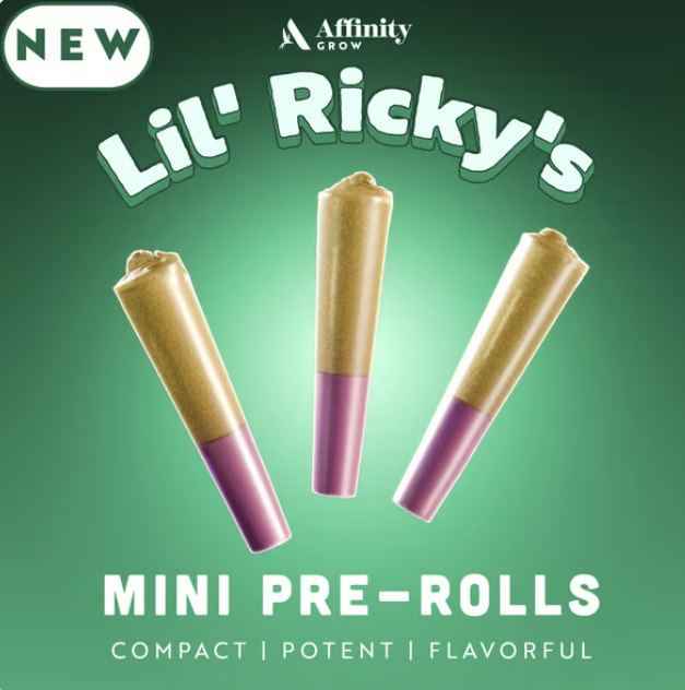 Photograph of product: PB Breath Lil Ricky's Prerolls | T16.16% | 00572 | x3)0.9g | H