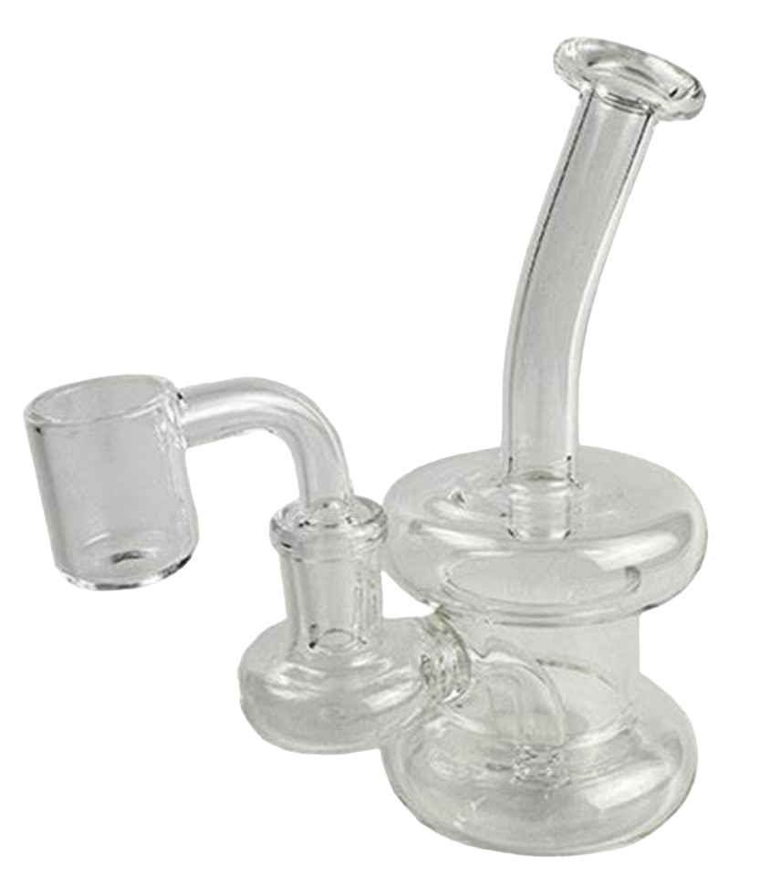 Photograph of product: 7" SirEEL Octopus Mini Dab Rig w/Matching Carb Cap & Banger | Assorted Colors