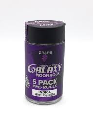 Photograph of product: Galaxy Grape Moonrock Pre-rolls 5Pk 3.5g