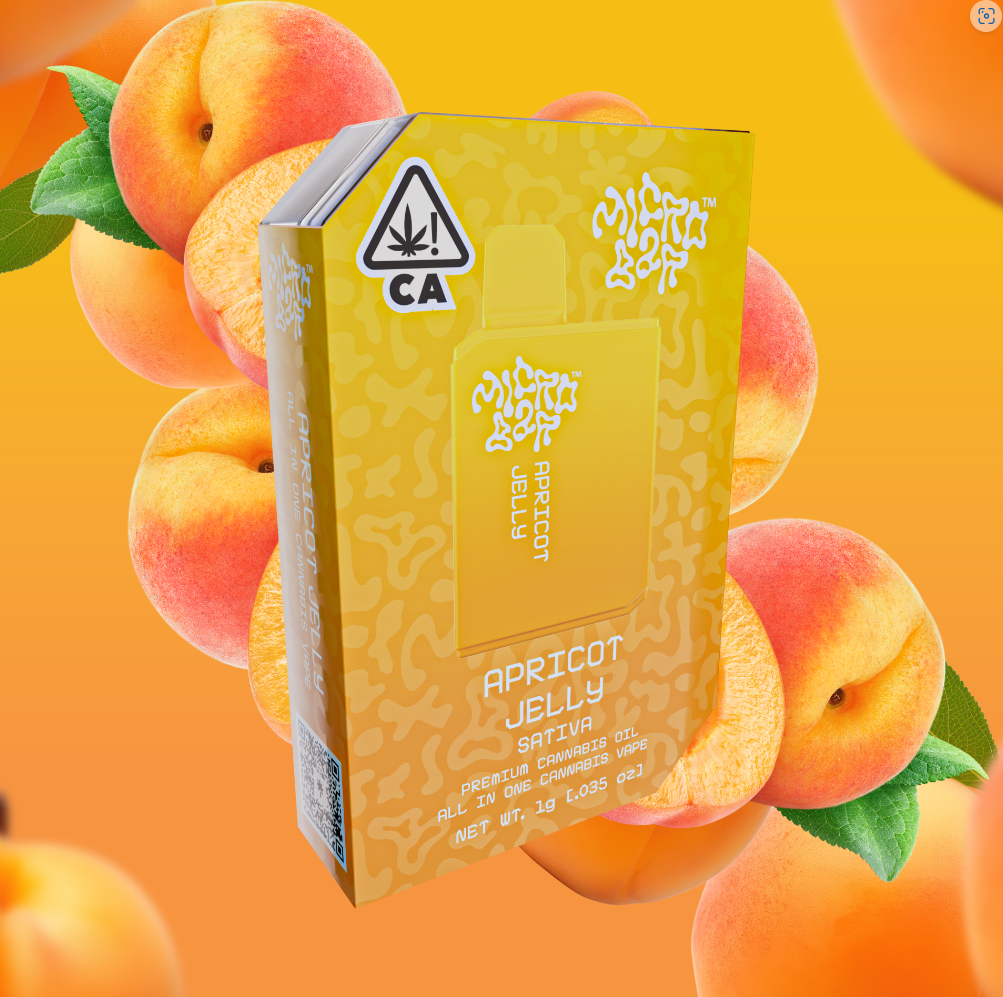 Photograph of Product: Apricot Jelly (S) ALL-IN-ONE Vape 1g - Micro Bar