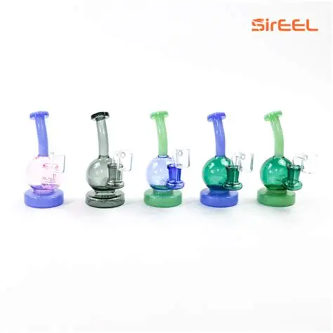 Photograph of product: SirEEL - 5"  Duality Sphere Mini Rig with Banger - Assorted Colors