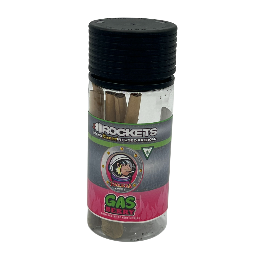 Photograph of Product: Tokers Choice - Rockets 5pk - Gas Berry (5g)