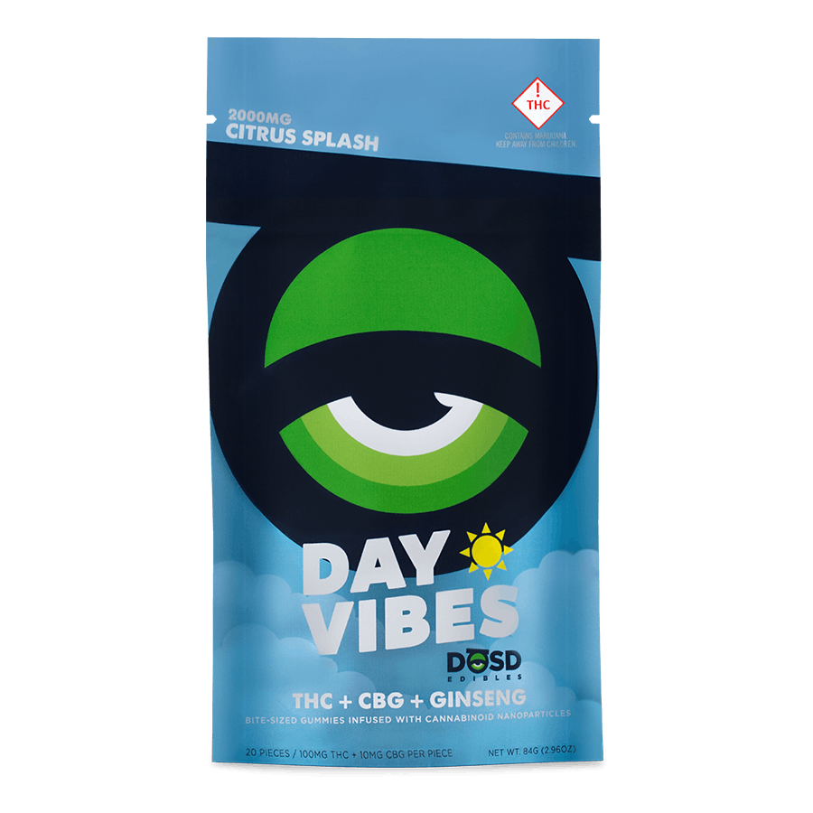 Photograph of product: DOSD Day Vibes Gummies 2000mg