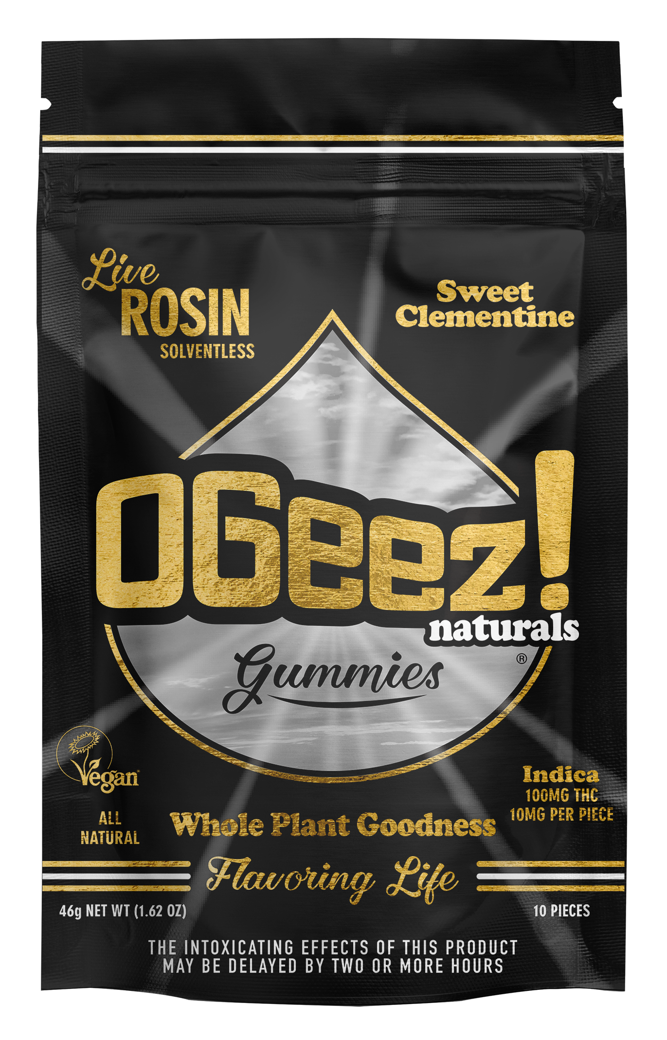 Photograph of product: Gummy | 10pk | Live Rosin | Vegan | Sweet Clementine 100mg