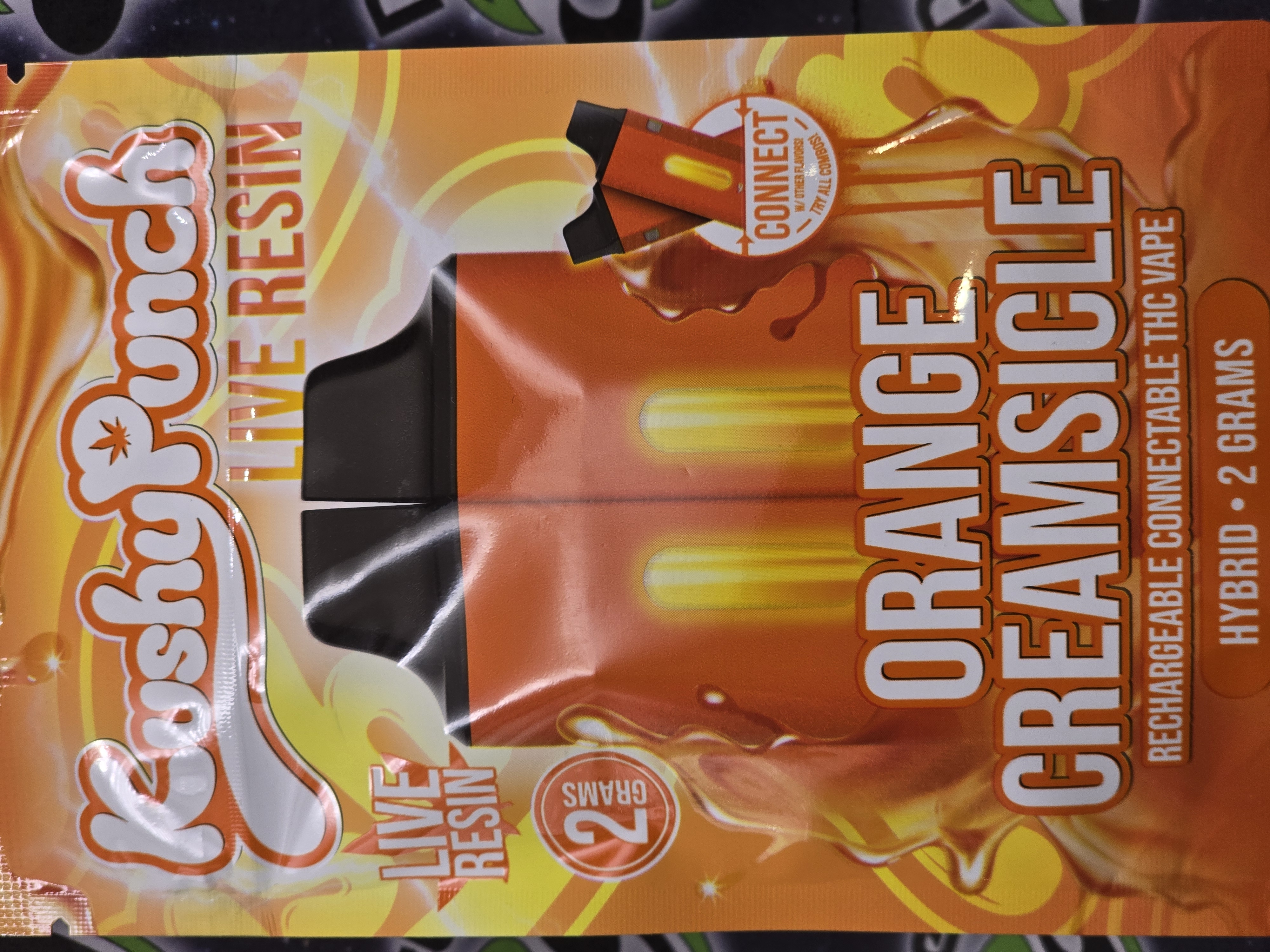 Photograph of product: Kushy Punch | Orange Creamsicle | Live Resin Disposable