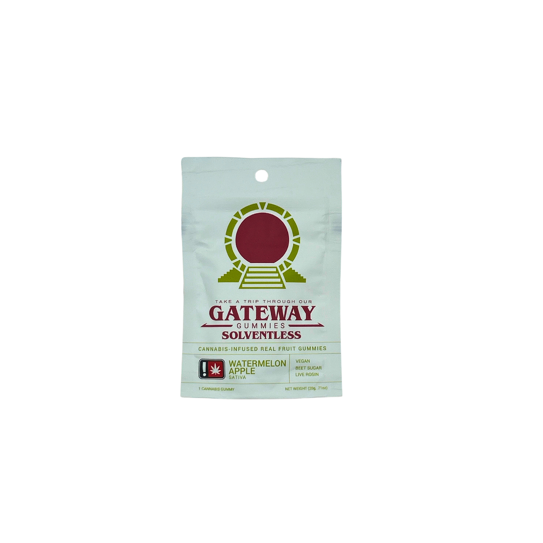Photograph of product: Apple Melon Live Rosin Gummy Single Oui'd 100MG
