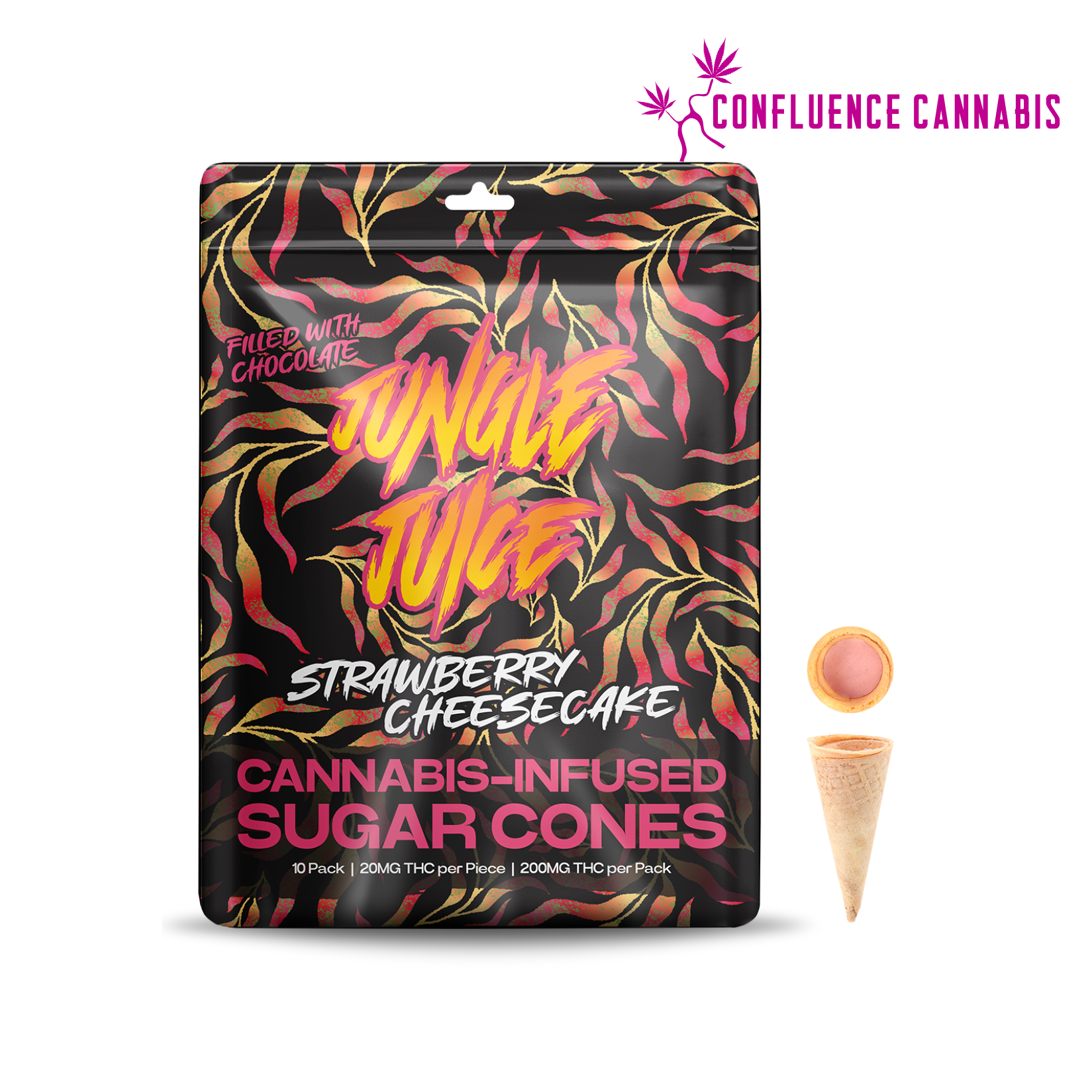 Photograph of product: Strawberry Cheesecake Sugar Cones