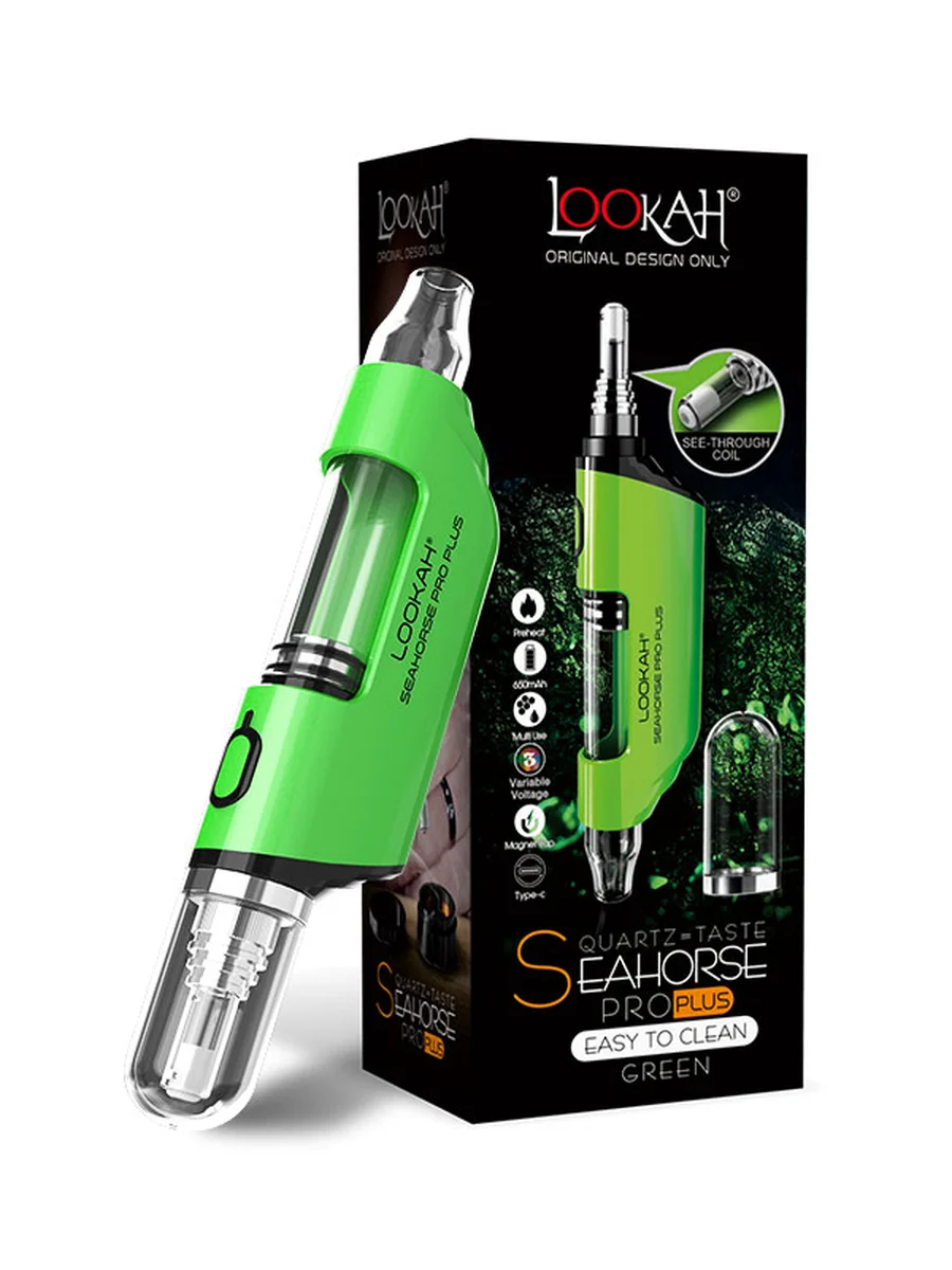 Photograph of product: Lookah Seahorse 2-in-1 Electric Nectar Collector & Battery Green