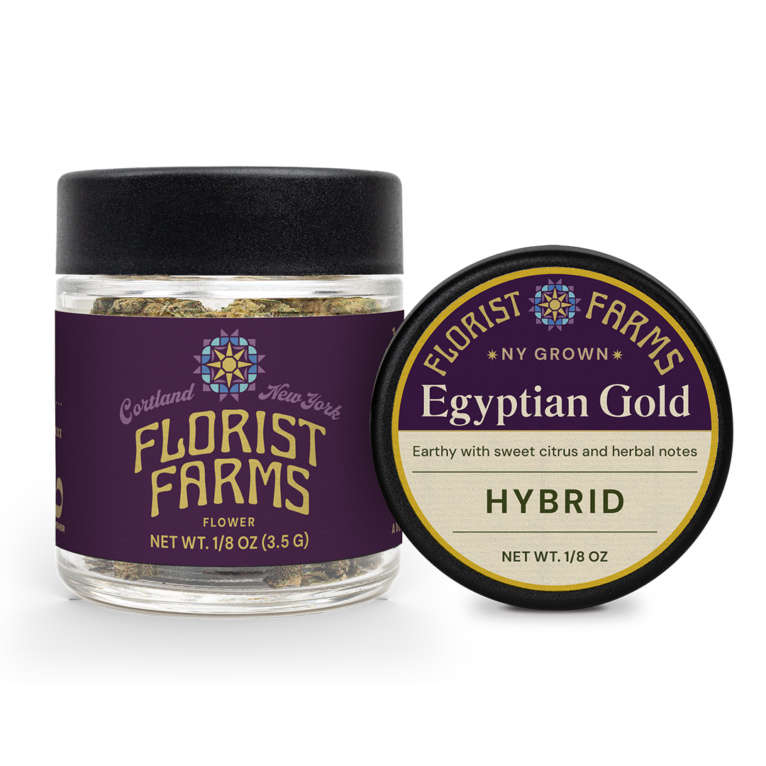 Photograph of product: Florist Farms | Egyptian Gold | 3.5g | Eighth Ounce