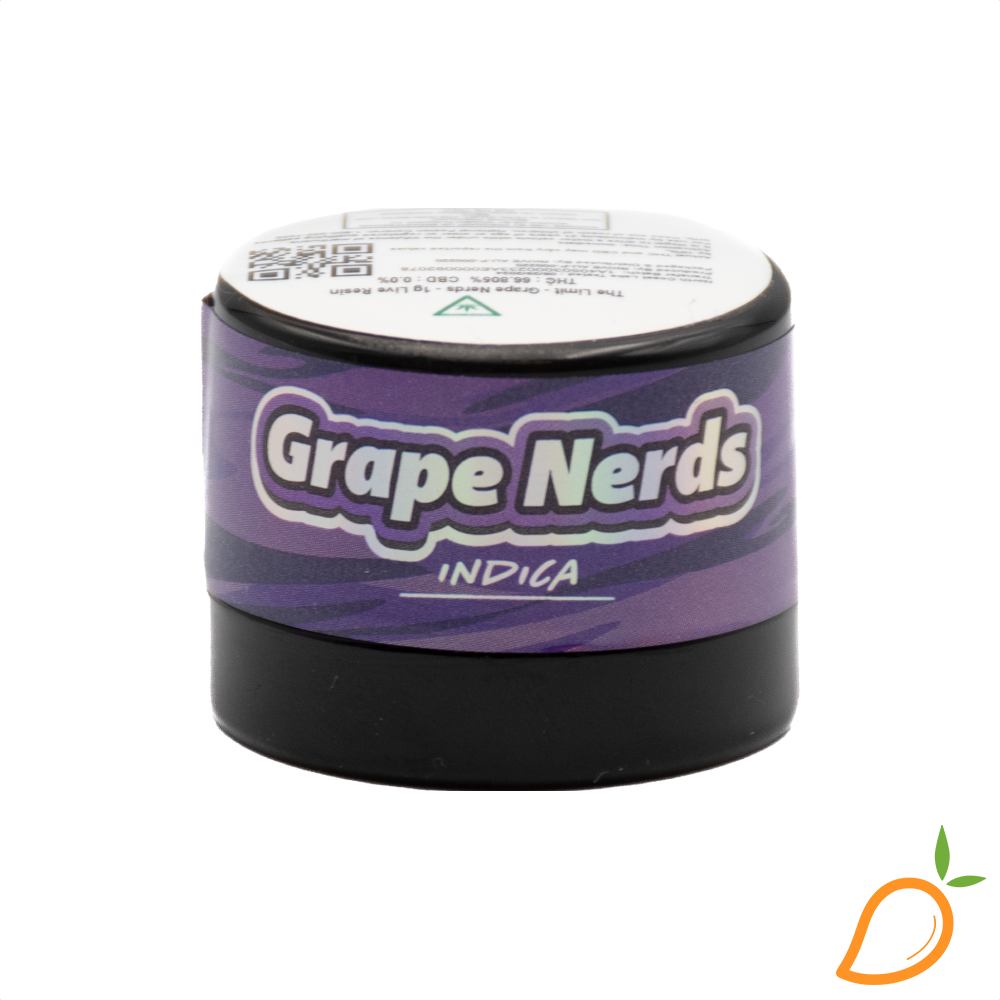 Photograph of product: 1g Grape Nerds Live Resin The Limit