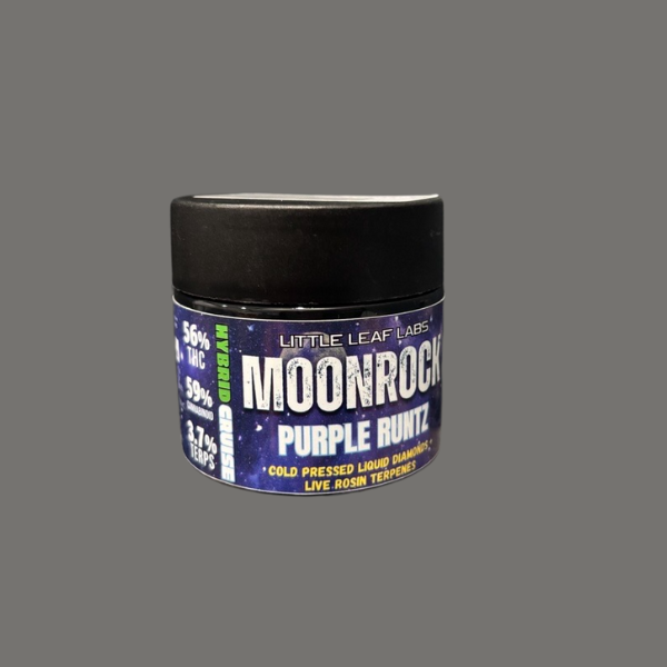 Photograph of product: Purple Runtz | Moonrock Infused Ground - 3.5g