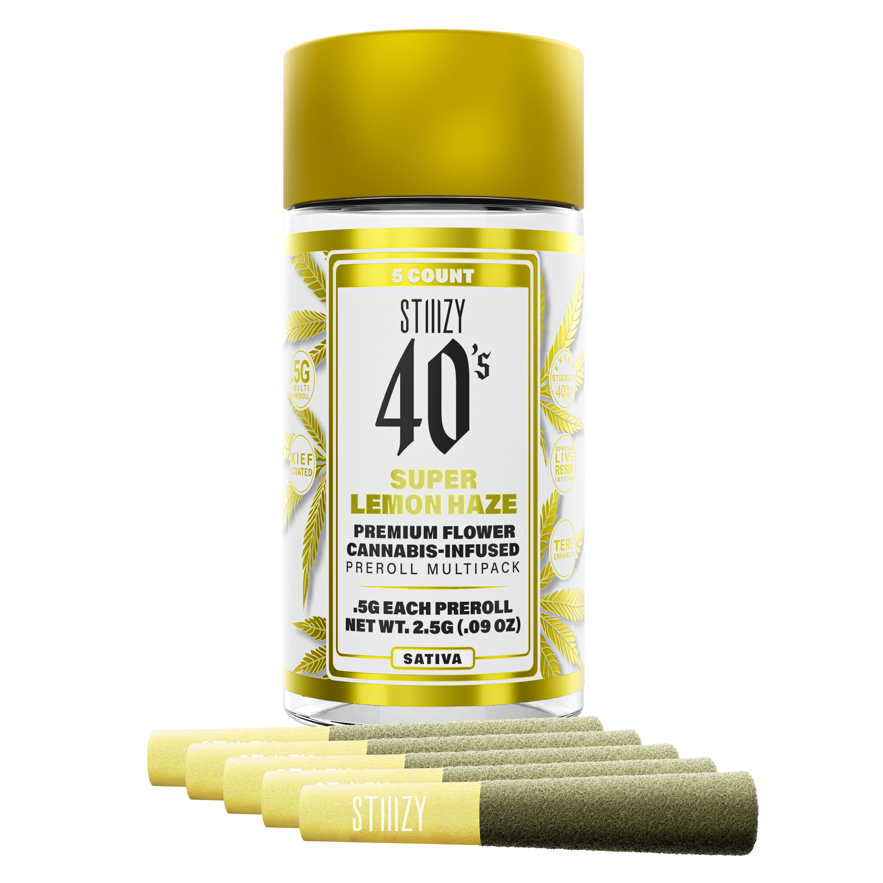 Photograph of product: 40's Super Lemon Haze 5pk