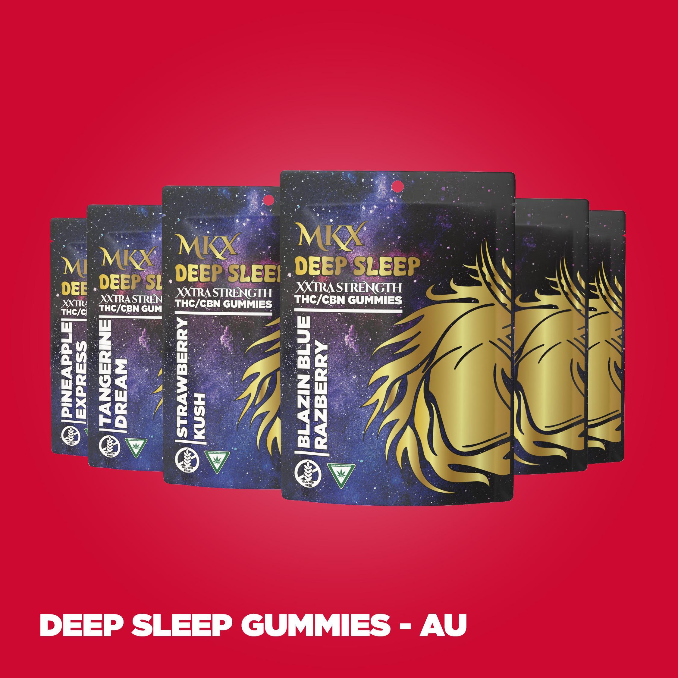 Photograph of product: MKX - Deep Sleep Gummies 200mg - Tangerine Dream