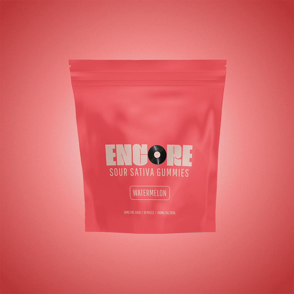 Photograph of product: Sour Watermelon Gummies 110mg (S) [10pk] - 