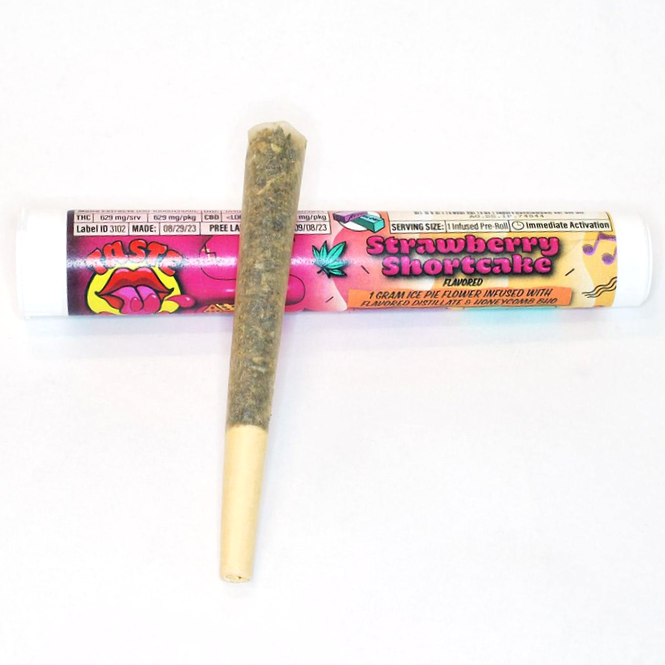 Photograph of product: Afterglow 1g Infused | Strawberry Shortcake Preroll