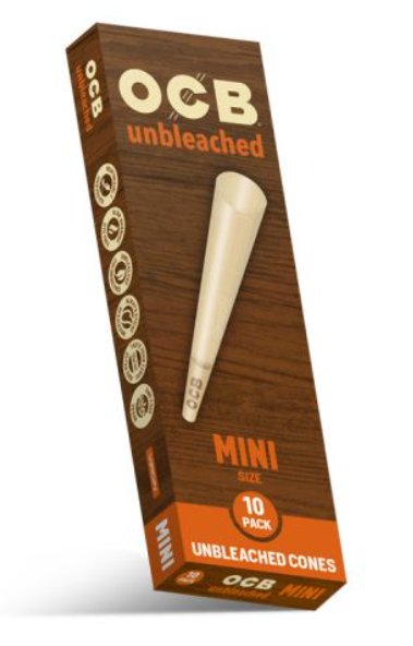 Photograph of product: OCB Unbleached Virgin Cones - Mini 10pk