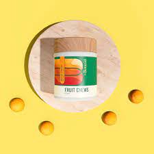 Photograph of product: Botanist Fruit Chews Mango Orange (S) 100mg 4pk