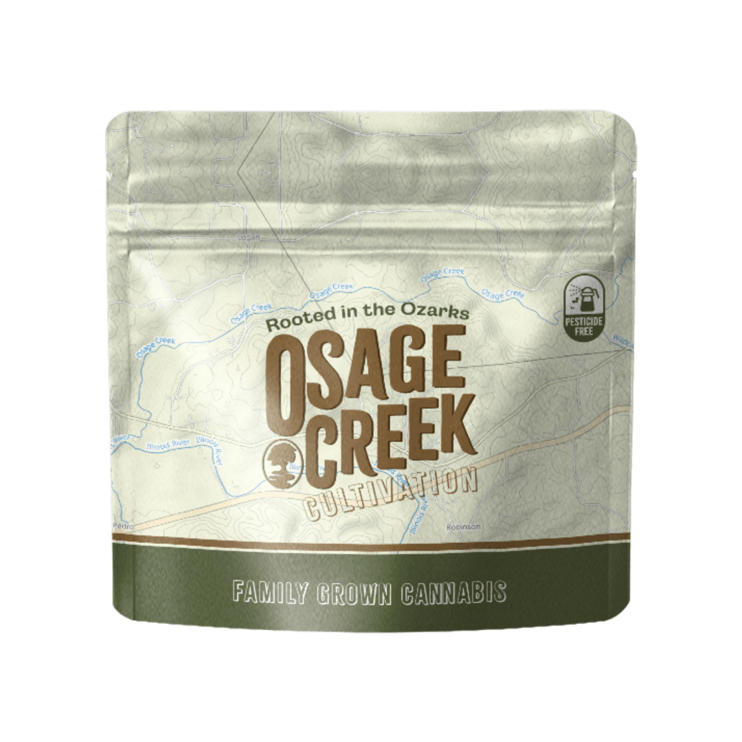 Photograph of product: Osage - Flower - Buds - Sooie Diesel - Oui'd Hybrid - 3.5G - Silver