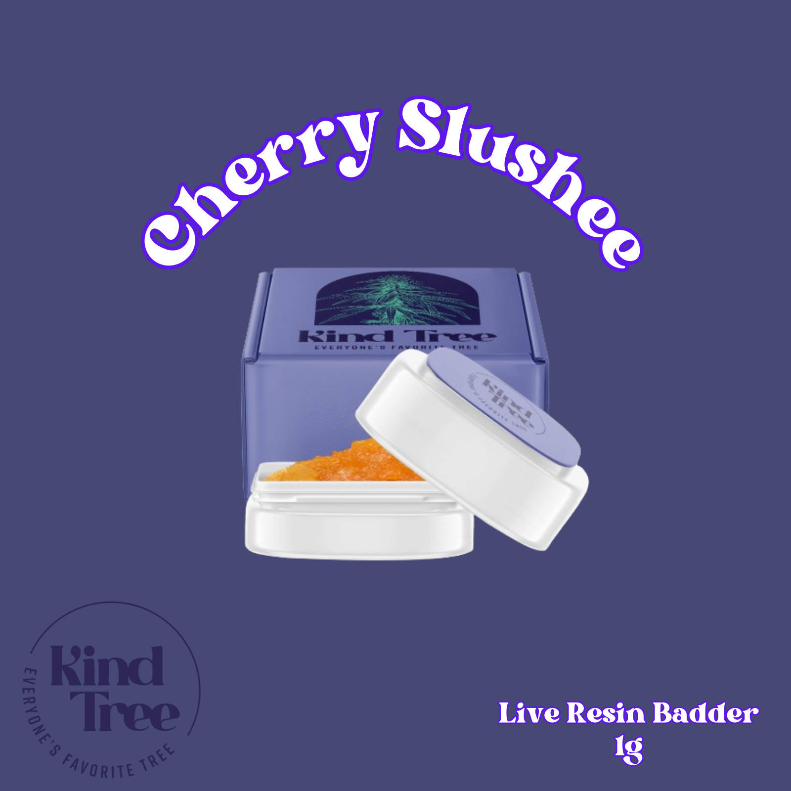 Photograph of product: Kind Tree Live Resin Badder  | Cherry Slushee | 1g (Hybrid)