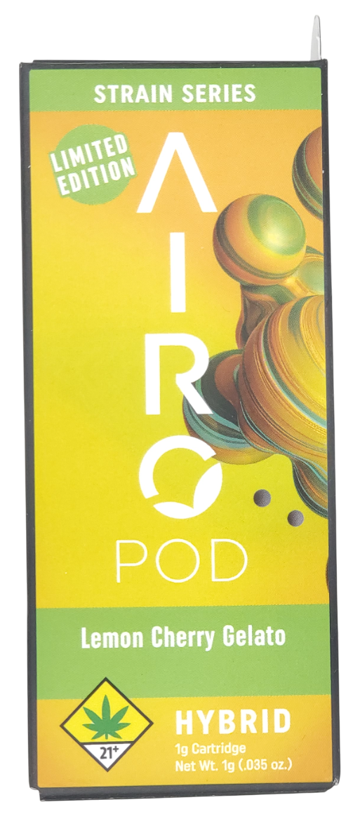 Photograph of product: Airo Strain Series VAPE Lemon Cherry Gelato 1g