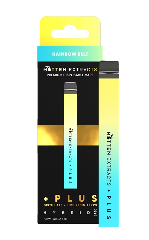 Photograph of product: Mitten Extracts - Disposable - Rainbow Belt