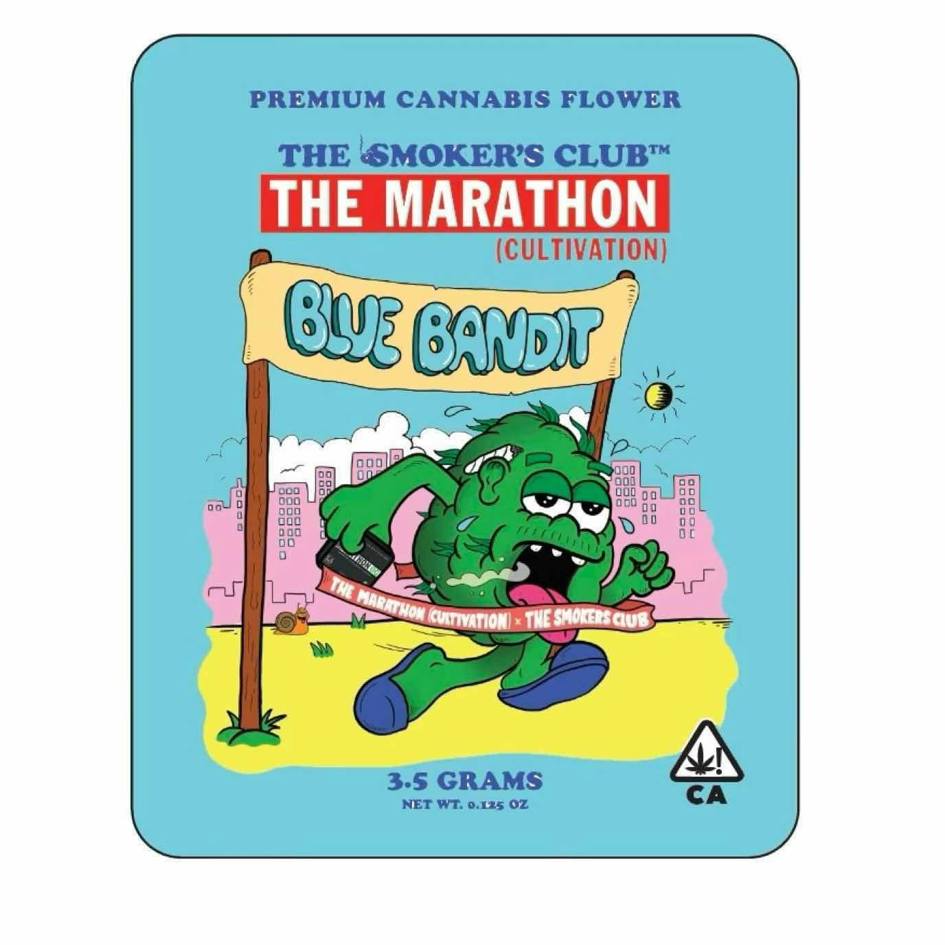 Photograph of product: NOW AVAILABLE The Marathon Cultivation x Smoker's Club - Blue Bandit 3.5G