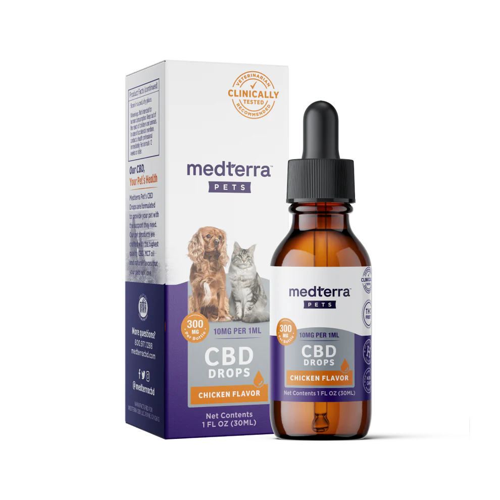 Photograph of product: Medterra Pets - CBD Drops (Chicken) - 300mg Bottle