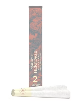 Photograph of product: Nature's Heritage Chem Fruit 2pk Bubble au chocolat Infused Prerolls