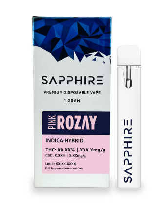 Photograph of product: Sapphire | Pink Rozay | Disposable Vape AIO | 1g