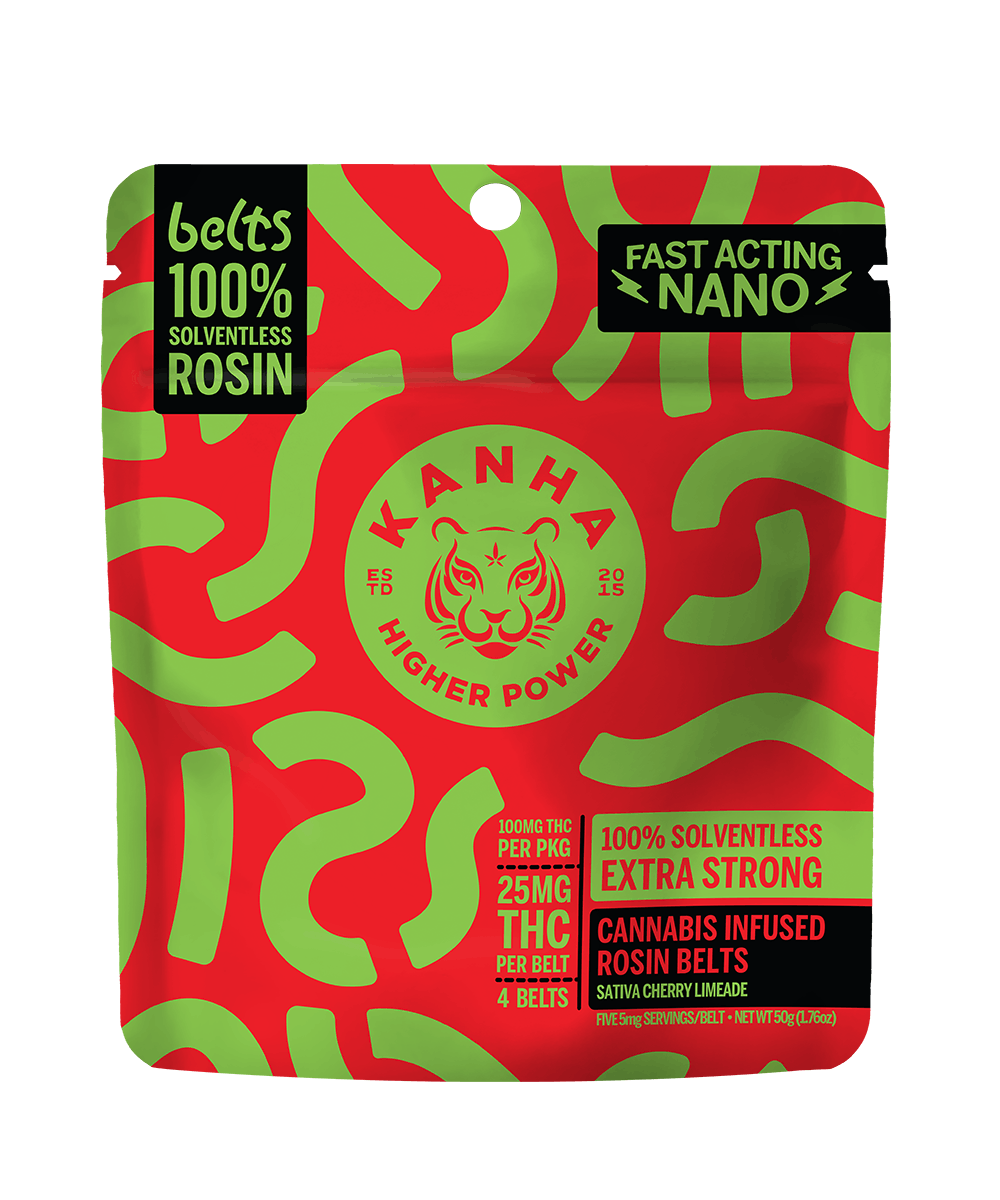 Photograph of product: Edible - Cherry Limeade - Solventless Rosin Belts - 4PK - 100MG