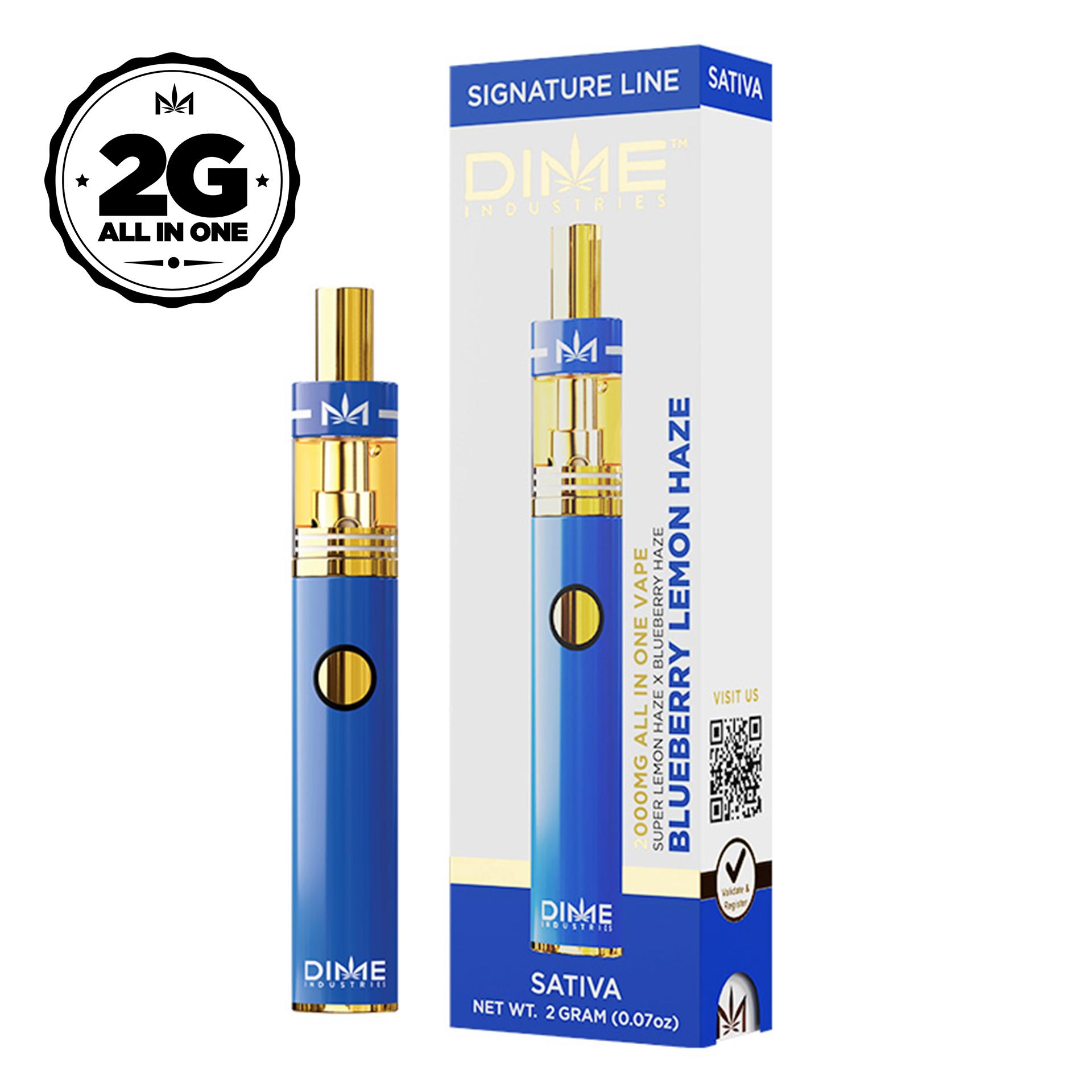 Photograph of product: DIME | Disposable Vape | Blueberry Lemon Haze | 2g