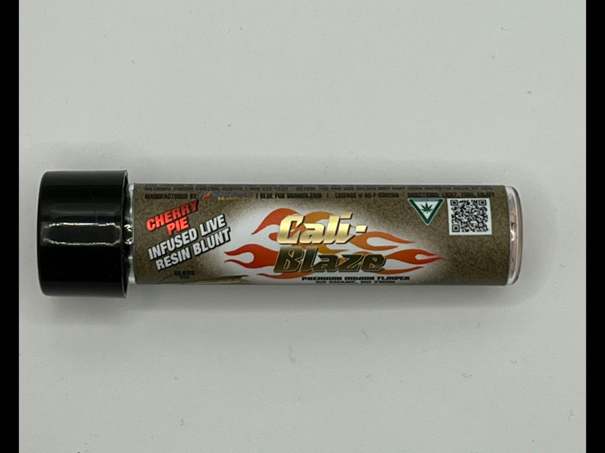 Photograph of product: CALI-BLAZE | CHERRY PIE | INFUSED LIVE RESIN BLUNT | 1.2G