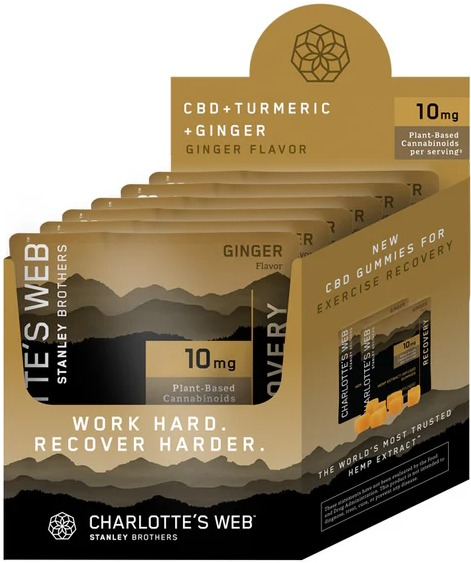 Photograph of product: Ginger Recovery (60mg) Charlotte's Web CBD Gummies 6pk*Flash Sale