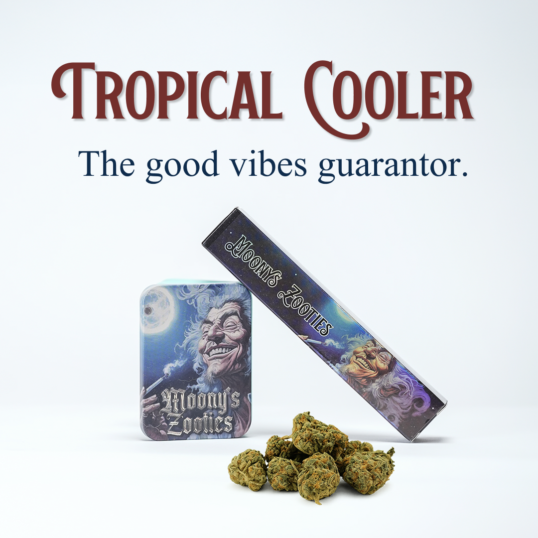 Photograph of product: Moony's Zooties Tropical Cooler Pre-Roll 1pk