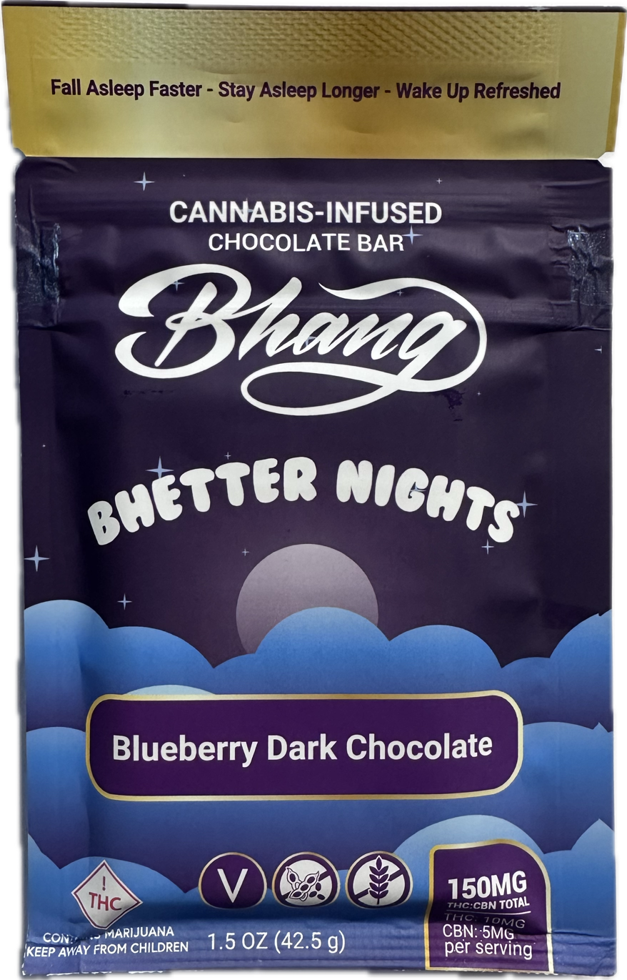 Photograph of product: Bhang Bhetter Nights Blueberry 100mg TH-oui 50mg CBN