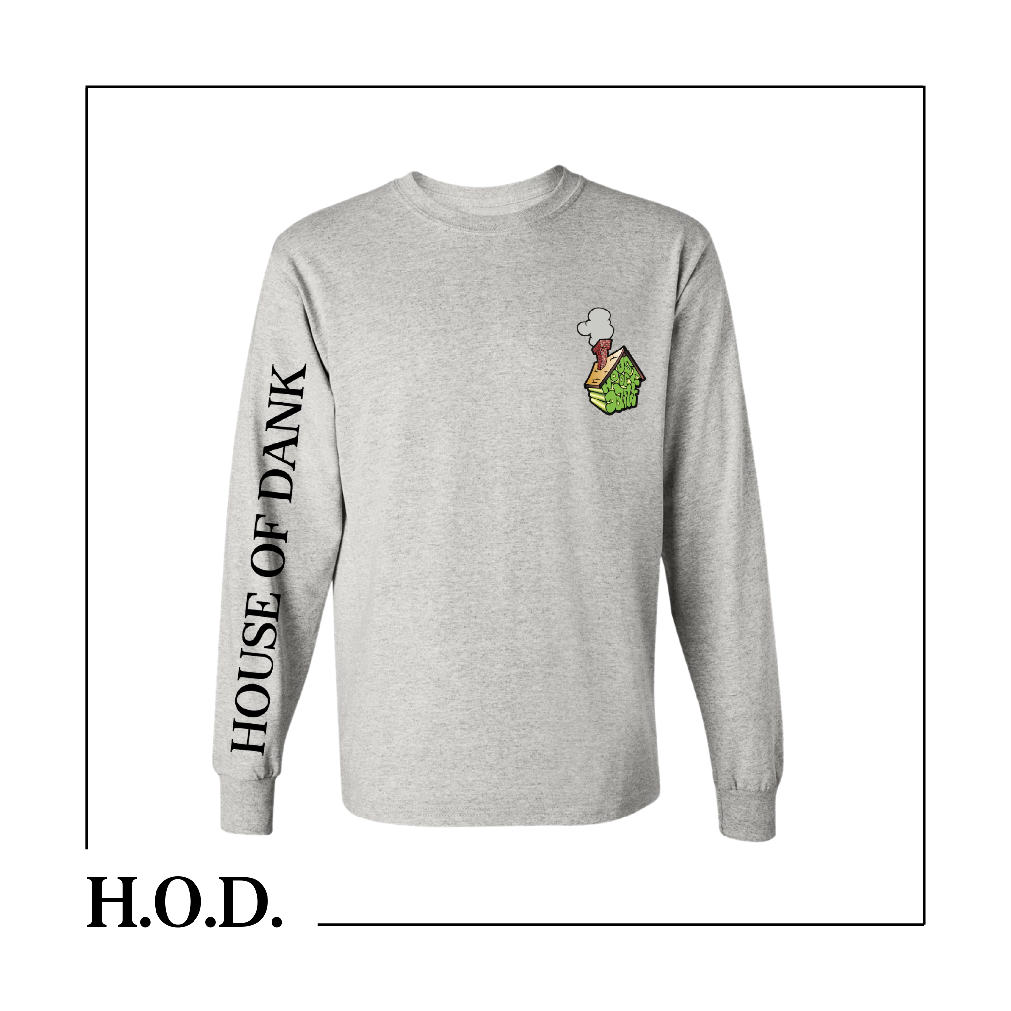 Photograph of product: H.O.D. Icon Gray Long Sleeve Tee M