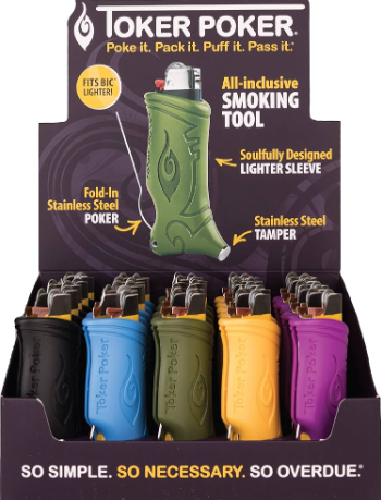 Photograph of product: Toker Poker: Lighter Sleeve - Poker - Tamper