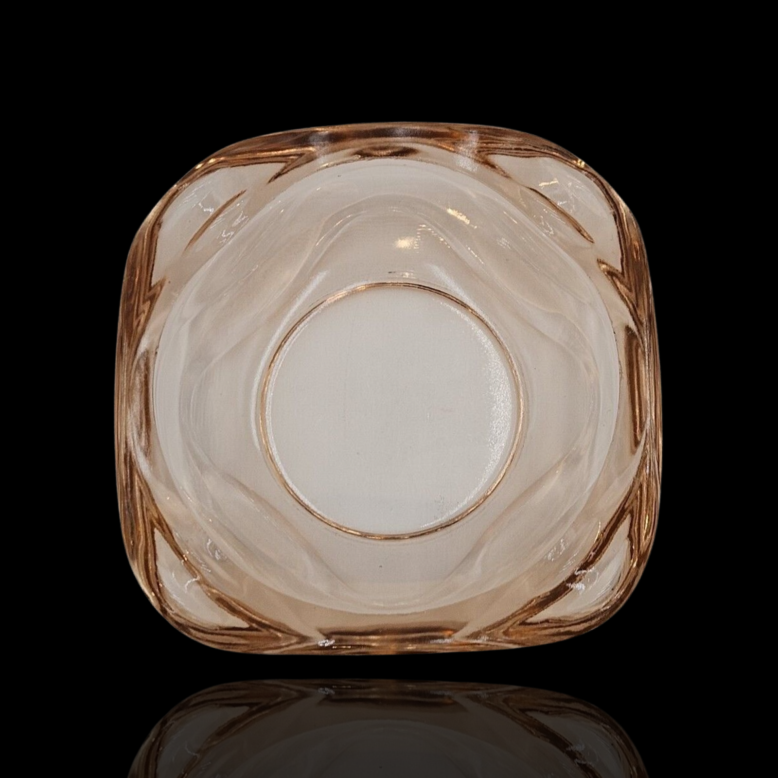 Photograph of product: Handblown Smoking Pink Glasshtray Collection: Pinkish Peach