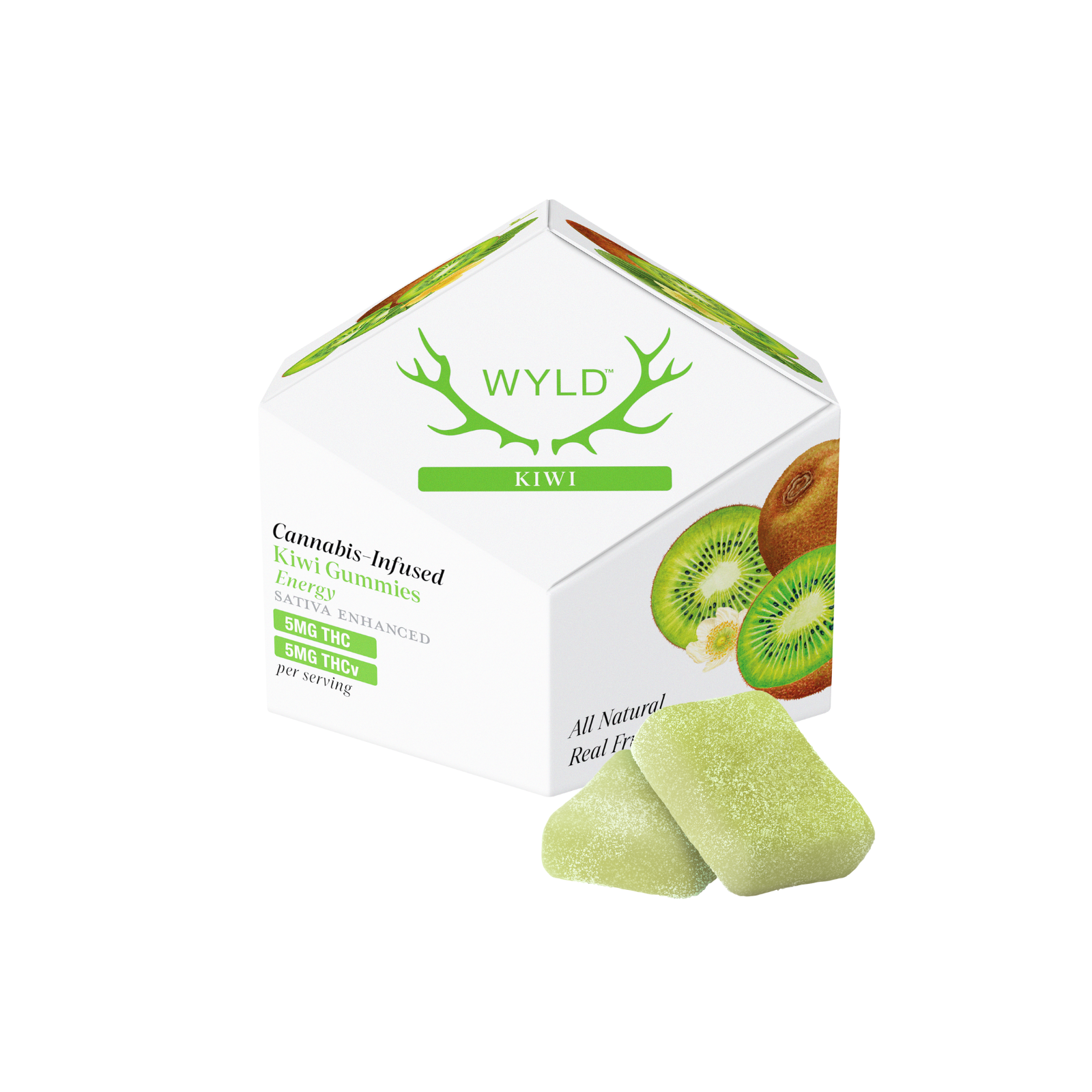 Photograph of product: 1:1 TH-oui:TH-ouiV Kiwi Gummies 10pk