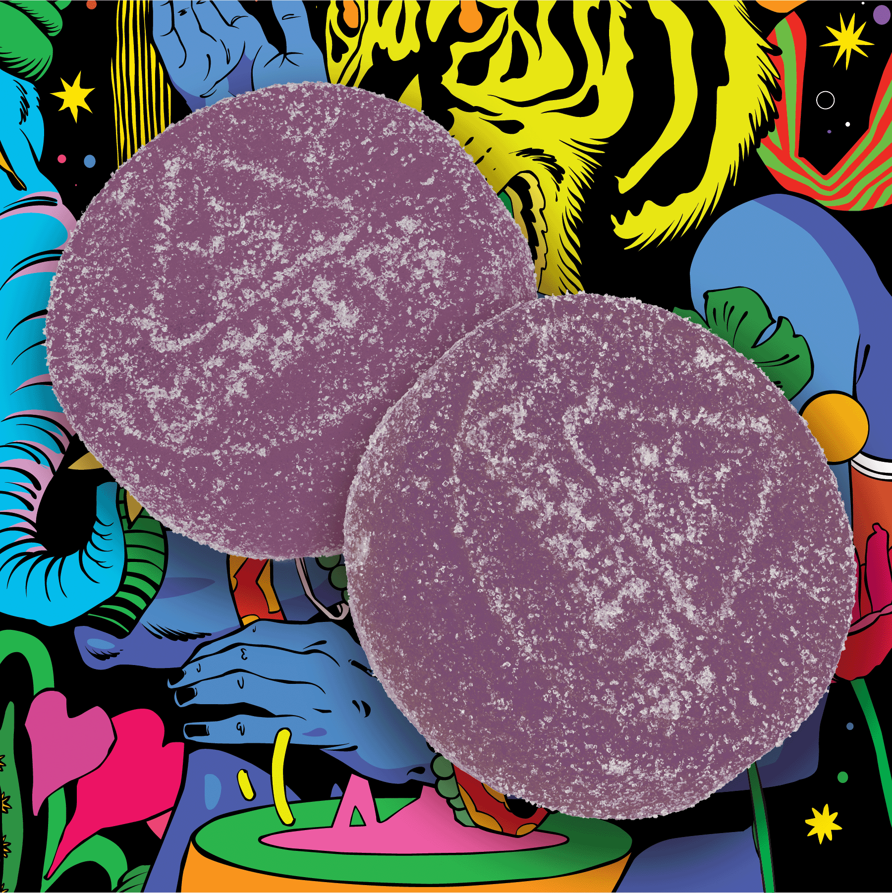 Photograph of product: Grape Lemonade Gummies 100mg (H)