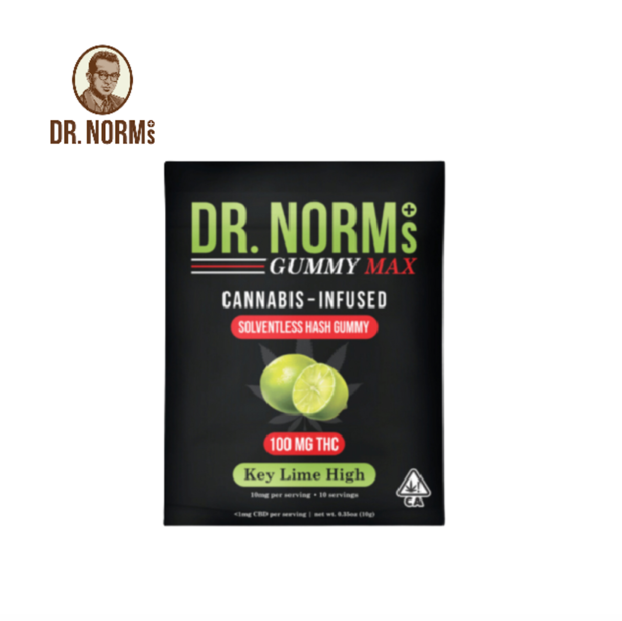 Photograph of product: KEY LIME HIGH 100MG SINGLE au chocolat GUMMY