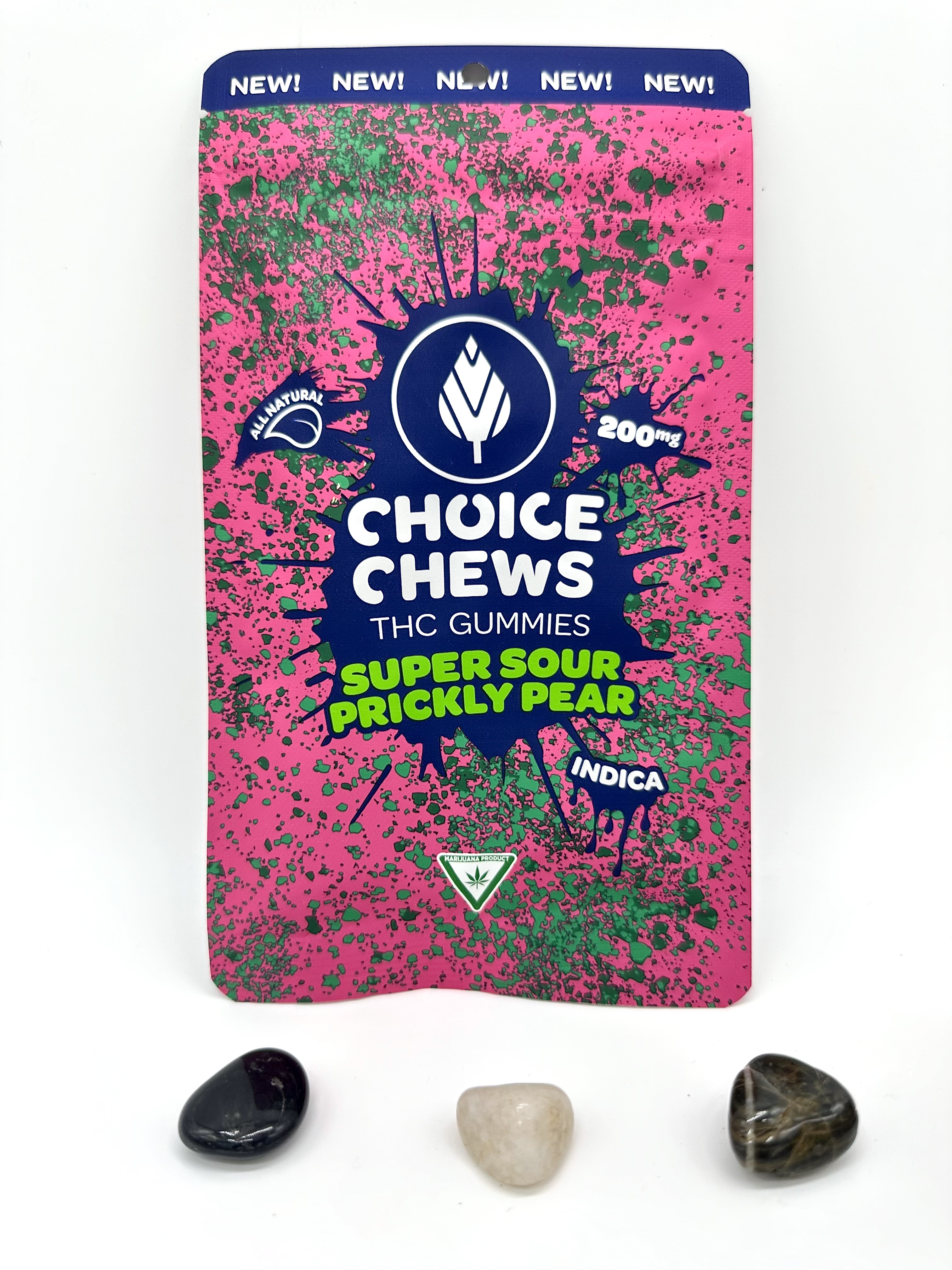 Photograph of product: Super Sour Prickly Pear - 200mg Gummies