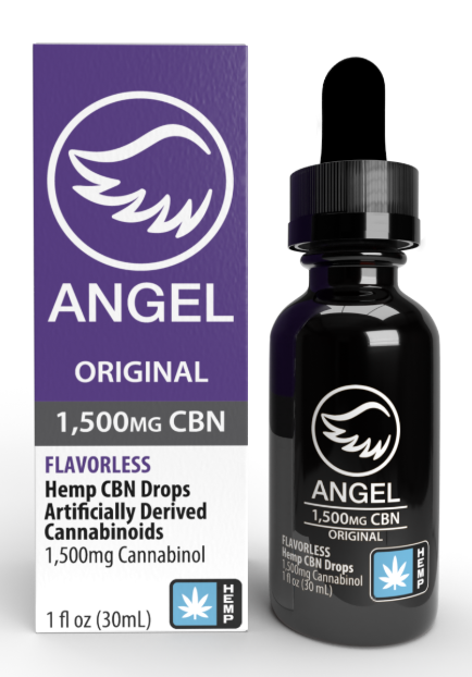 Photograph of product: Angel Drops | CBN Tincture | 1500mg | 1 fl oz | HEMP