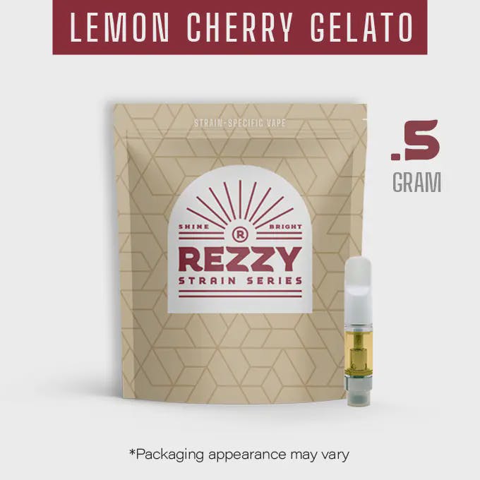 Photograph of product: Lemon Cherry Gelato .5g Distillate Cartridge