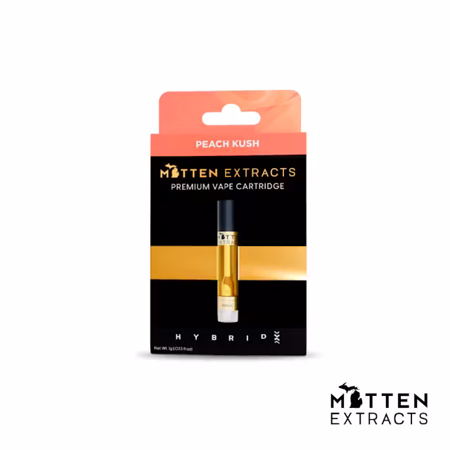 Photograph of product: MITTEN EXTRACTS | PEACH KUSH - CART HYBRID