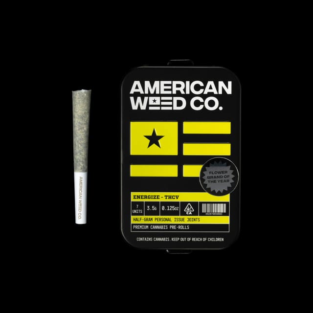 Photograph of product: Tangie Poison THCV Infused Pre-Roll Pack (0.5g x 7) - 